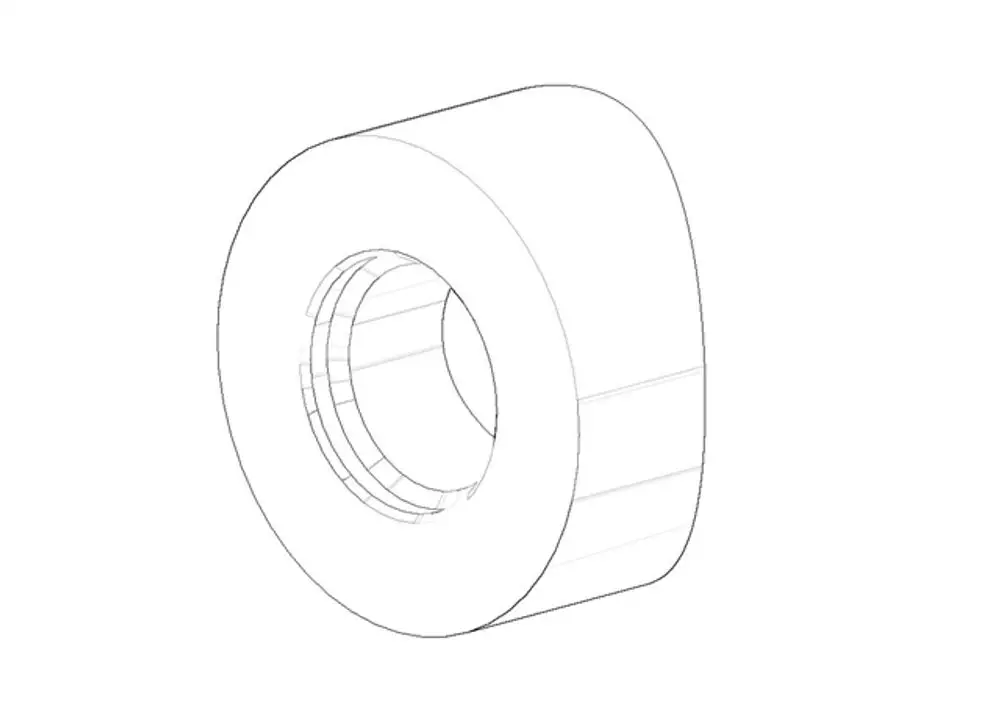 DORNBRACHT Anschluss ERSATZTEILE 091840106 D. 33 x 18 mm Chrom, 091840106-00 Galeriebild 1